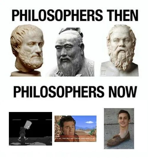 Who then now. Мемы с философами. Философ Мем. Мемы про философию. Философы раньше и сейчас.