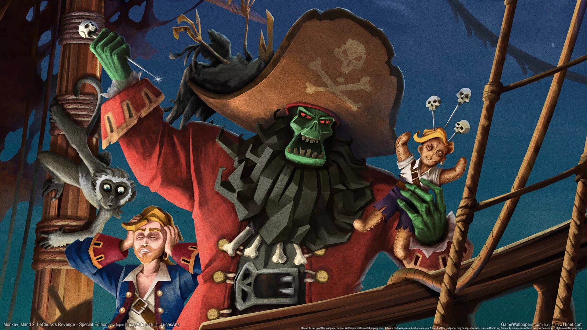 Monkey island 2. Monkey Island 2: LECHUCK'S Revenge. Игры Monkey Island. The Secret of Monkey Island игра. Гайбраш Трипвуд Monkey Island.