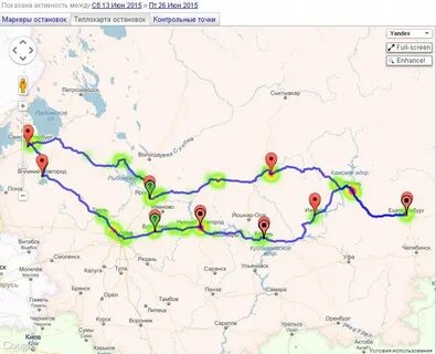 Дорога до челябинска на машине