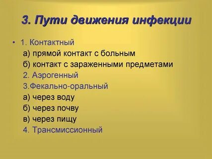 Внешняя среда инфекции