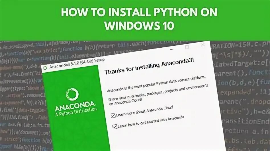 Installing Python on Windows.