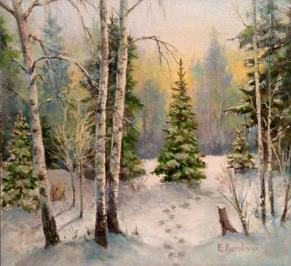 Картины художников ели