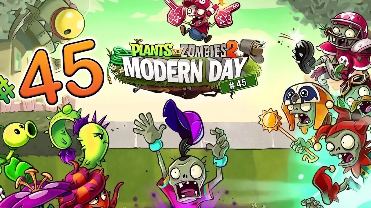 Растения и зомби мод меню. Растения против зомби 2 modern day. pvz 2 зомби modern day.