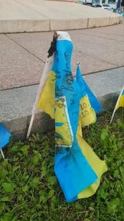 Женщина в одессе с флагом видео