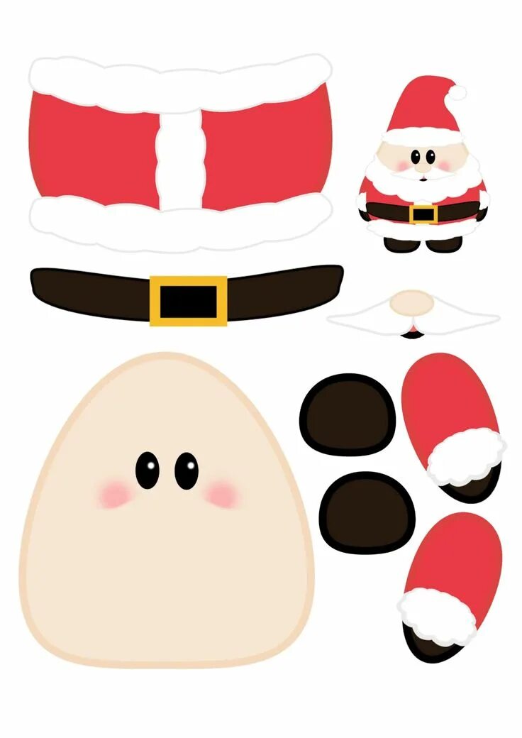 Аппликация деда мороза из бумаги шаблоны распечатать Santa Face Coloring Pages Santa coloring pages, Santa face, Christmas coloring p