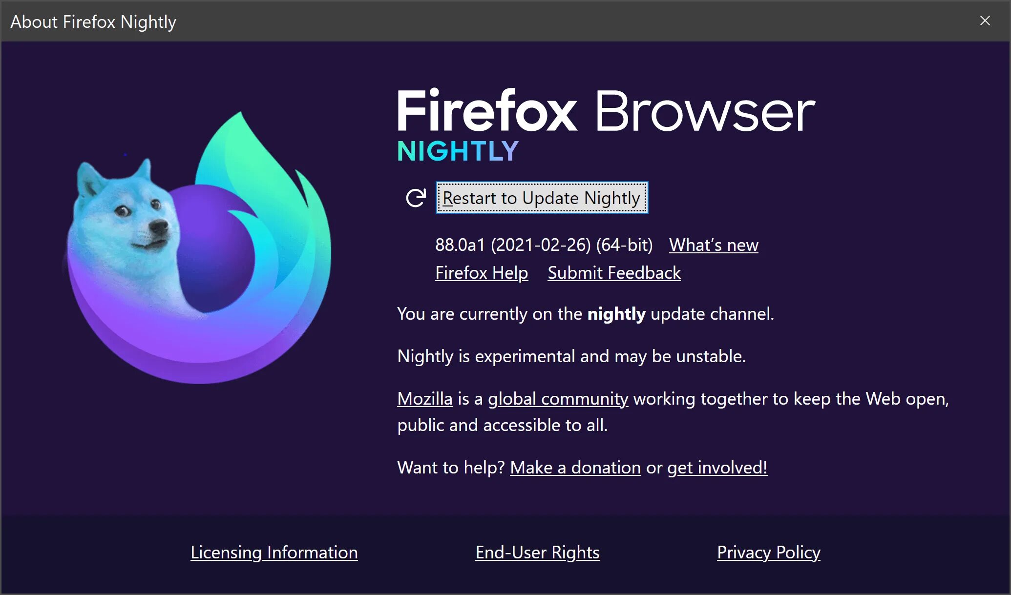 Nightly build of Firefox. What is Firefox Nightly. Firefox Nightly Windows 2023. Firefox nightly