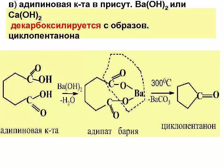 Адипиновая кислота и гидроксид бария. Карбоновая кислота и caoh2. Синтез циклопентанона. Формула адипиновой кислоты. Baoh2 формула