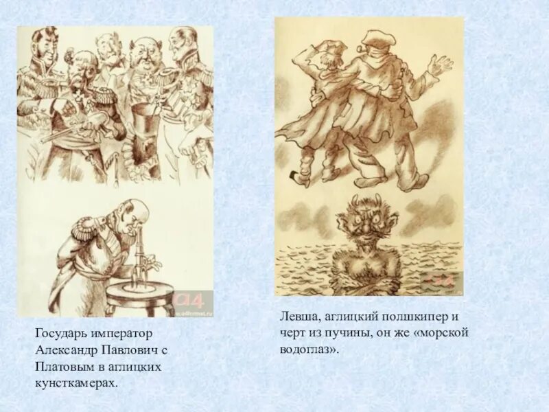 Какими предстают в изображении лескова государь. Император александр павлович левша черты. государь александр павлович левша. полшкипер в левше. полшкипер левша рисунок.