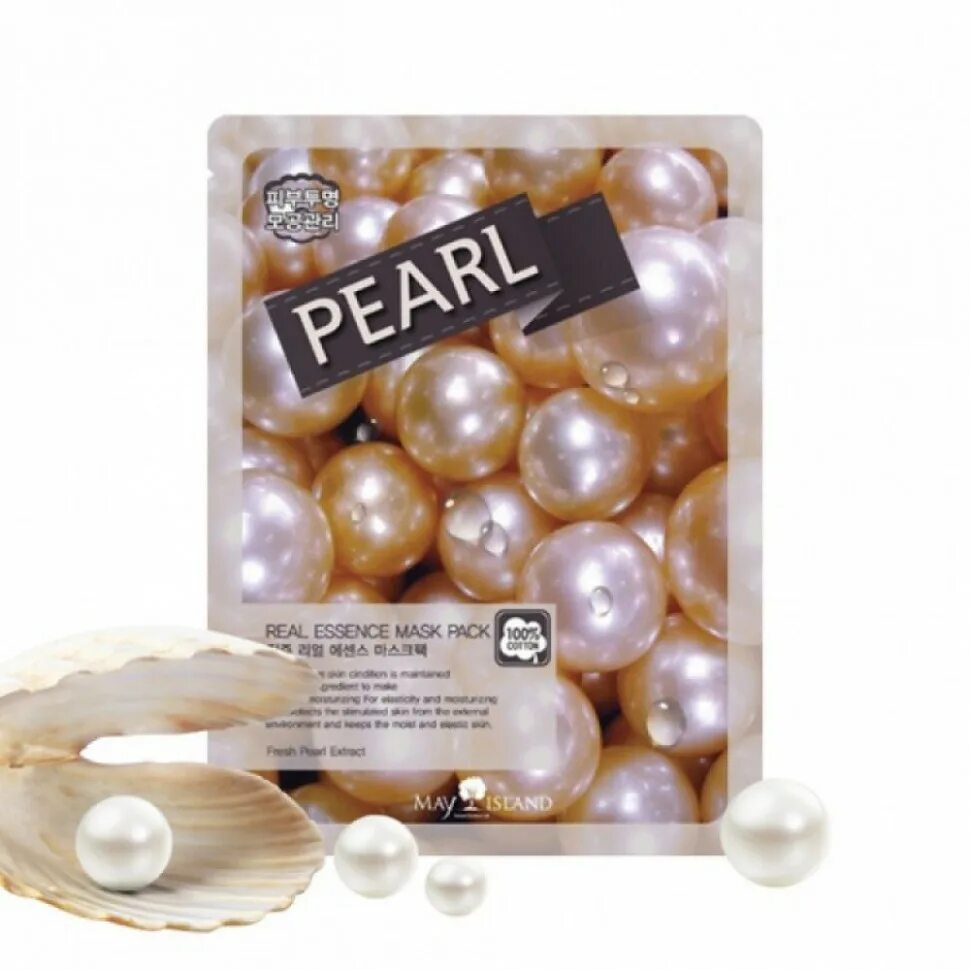 Маска с экстрактом жемчуга для лица. Мсл real маска для лица тканевая real essence pearl mask pack 25мл. real essense pearl mask pack тканевая маска для лица с экстрактом жемчуга. тканевая маска с экстрактом жемчуга - may island real essence mask pack pearl.. doris тканевая маска для лица с жемчугом pearl real essence mask 25 мл.