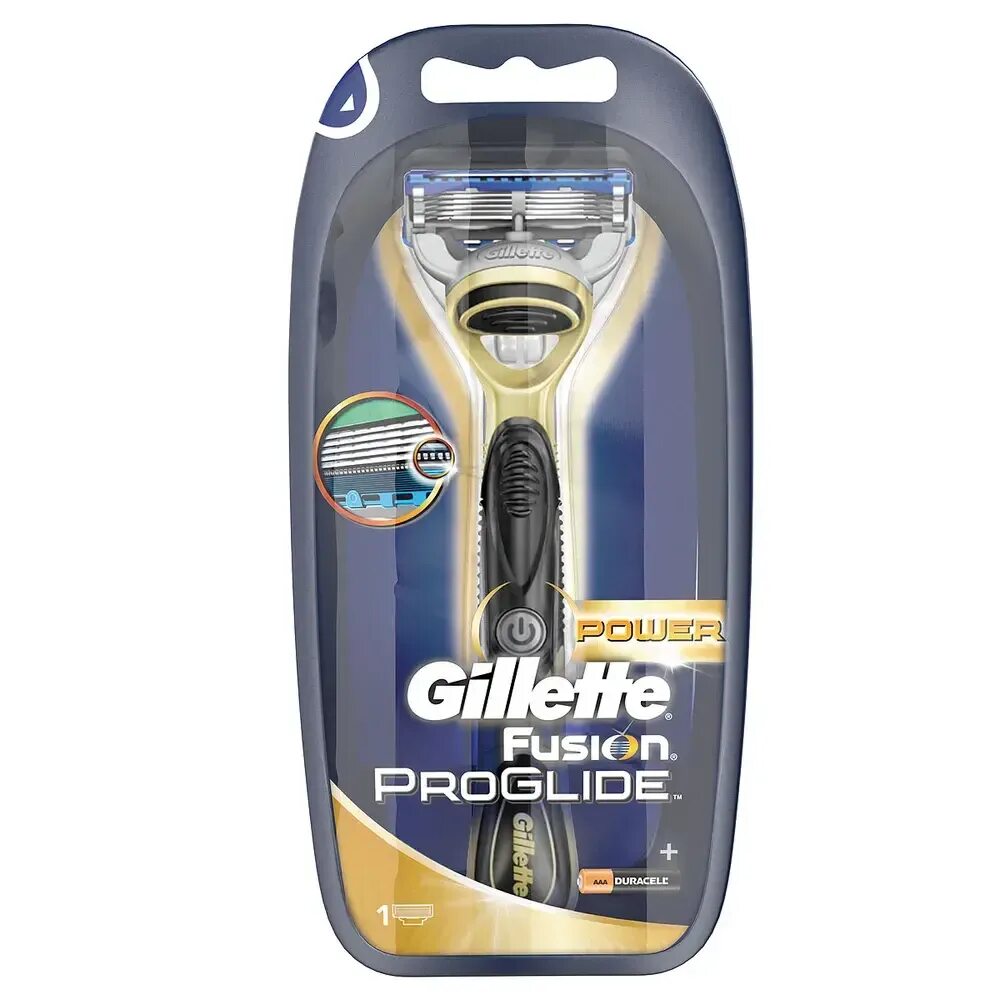 Fusion PROGLIDE Power Gold. Fusion PROGLIDE Power Gold бритва с 1 сменной кассетой.