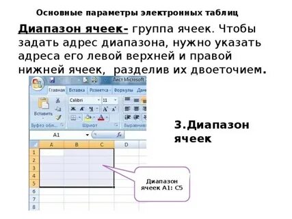 При формировании ячеек электронной таблицы можно устанавливать