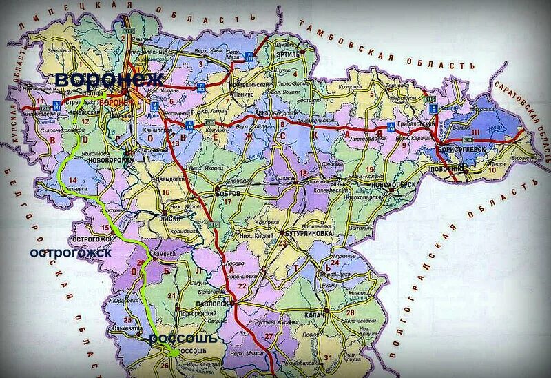 Россошь на карте воронежской. Россошь на карте воронежской