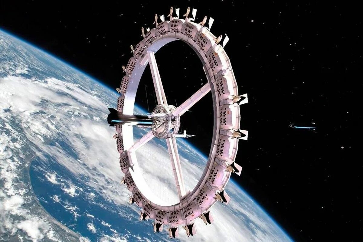 Что будет в 2027. Отель в космосе 2025. космический отель вояджер. orbital assembly corporation космический отель. космический отель 2027.