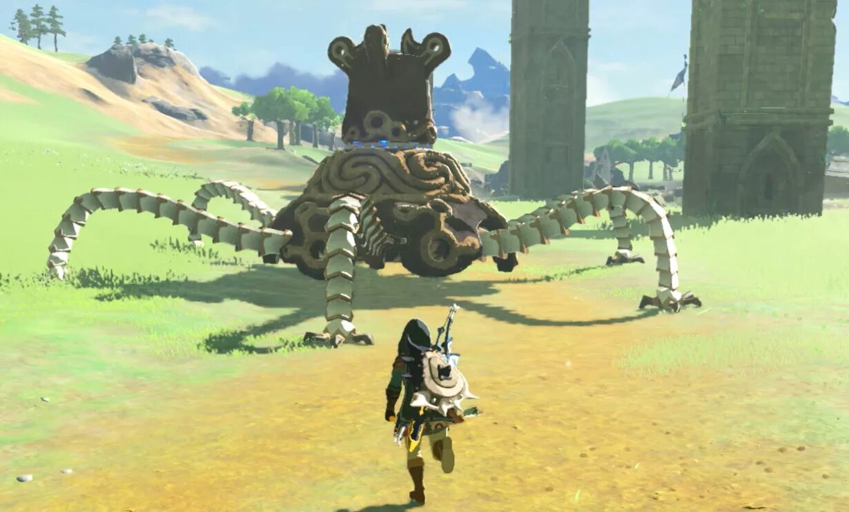 Zelda страж. The Legend of Zelda Breath of the Wild Стражи. Zelda Breath of the Wild роботы. Зельда из Breath of the Wild. Страж Zelda BOTW.