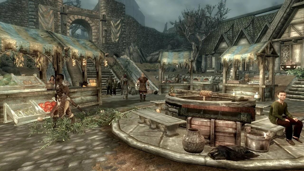 Skyrim мод на улучшение. Valheim вайтран. скайрим вайтран рынок. скайрим города. скайрим мод на города.