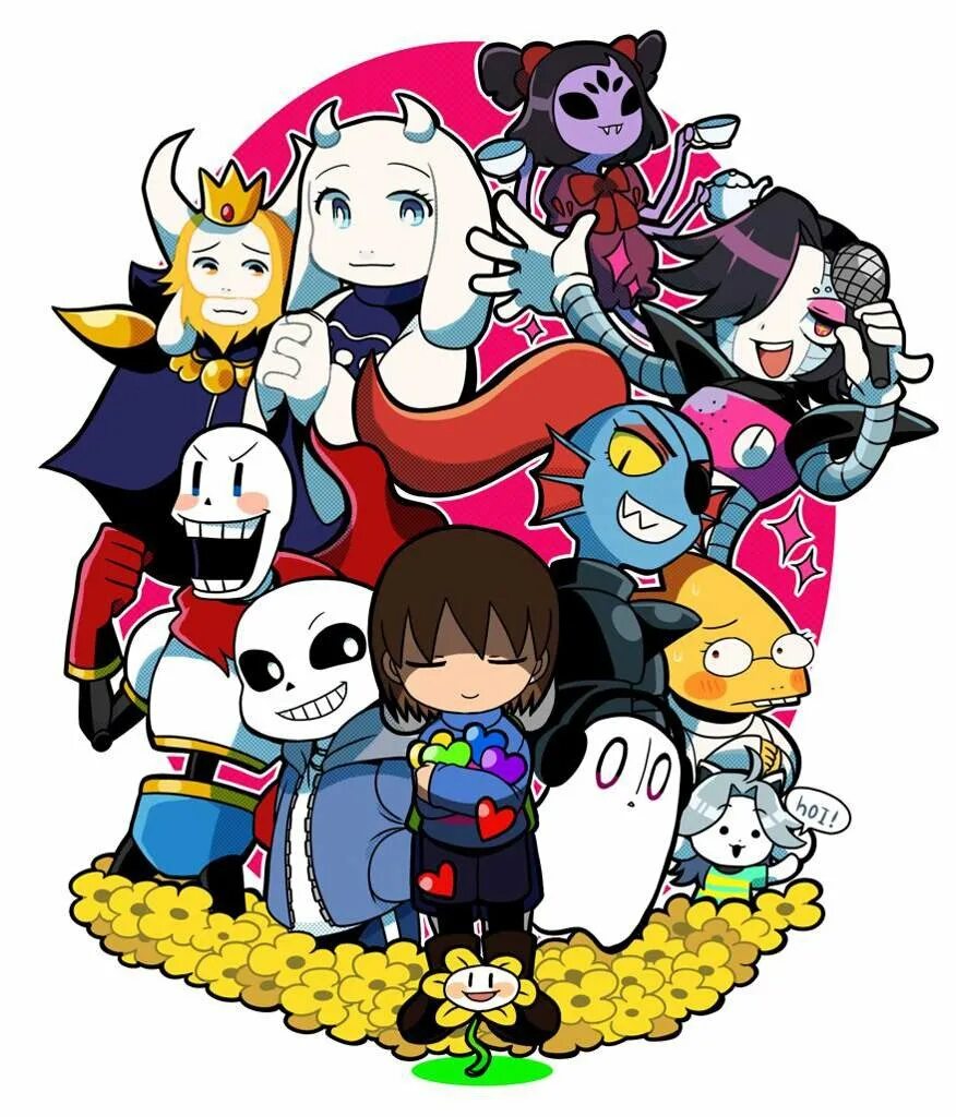 Фото undertale. Герои игры Undertale. Undertale герои. Персонажи из андертейл. Андертейл персы.