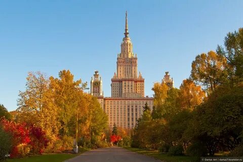 Воробьевы горы москва осенью
