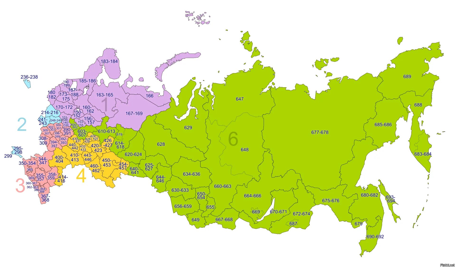 Карты регионов привязанные