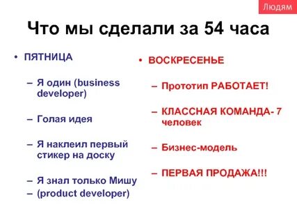 Проданные воскресенье