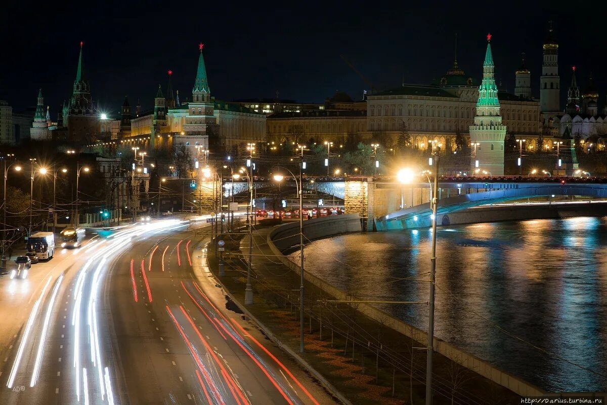 Видео г. Москва. Москва ночью. Огни ночной Москвы. Пейзаж ночной Москвы.