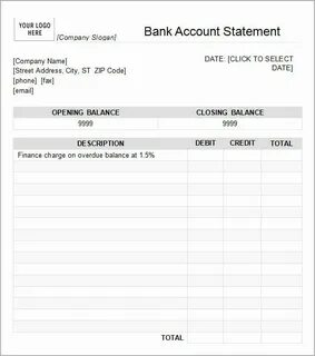 Bank statement