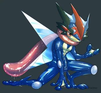 Pokemon porn. transfur. latex suit. satoshi Greninja. удалённое. satoshi (p...