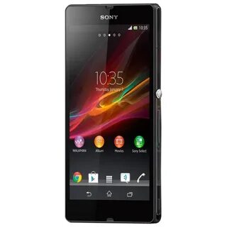 Черный телефон sony