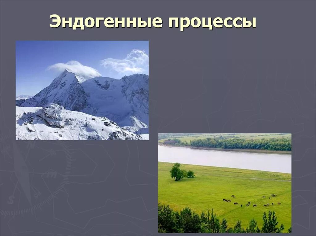 Форма рельефа созданная внутренними процессами