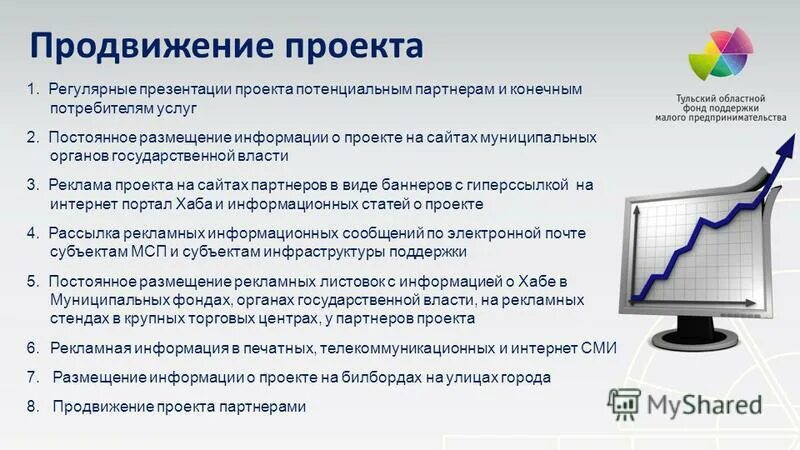 Как продвинуть организацию. Методы продвижения проекта. Презентация продвижения проекта. Виды продвижения проекта. Продвижение для презентации.