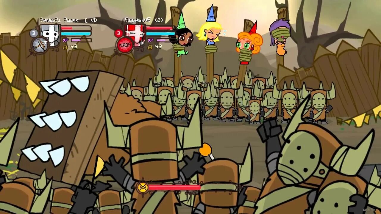 Castle Crashers 2. Ледяной рыцарь из Кастл крашерс. Кастл крашерс кузнец. Кастл крашерс персонажи