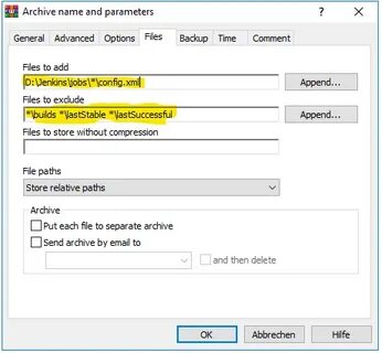 Jobs config