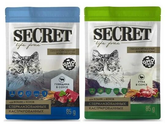 Life cat сухой корм. Secret Life Force корм для кошек. Секрет премиум корм для кошек. Корм секрет для стерилизованных кошек. Влажный корм для кошек Secret.