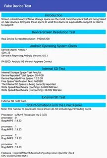 Device testing