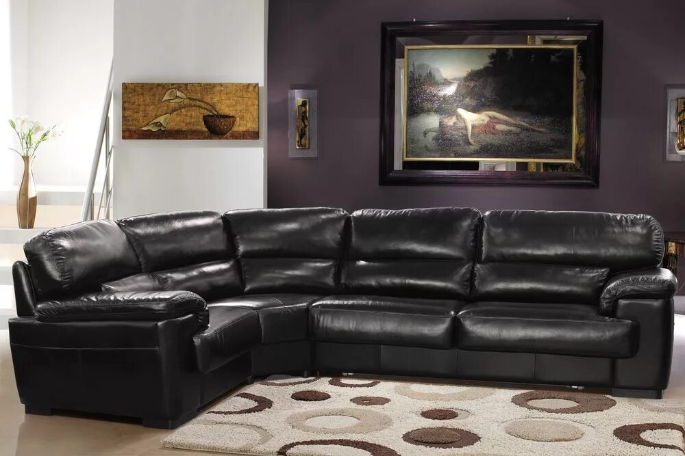 Full Leather Sectional Sofa Contemporary leather sofa, Best leather sofa, Grey l