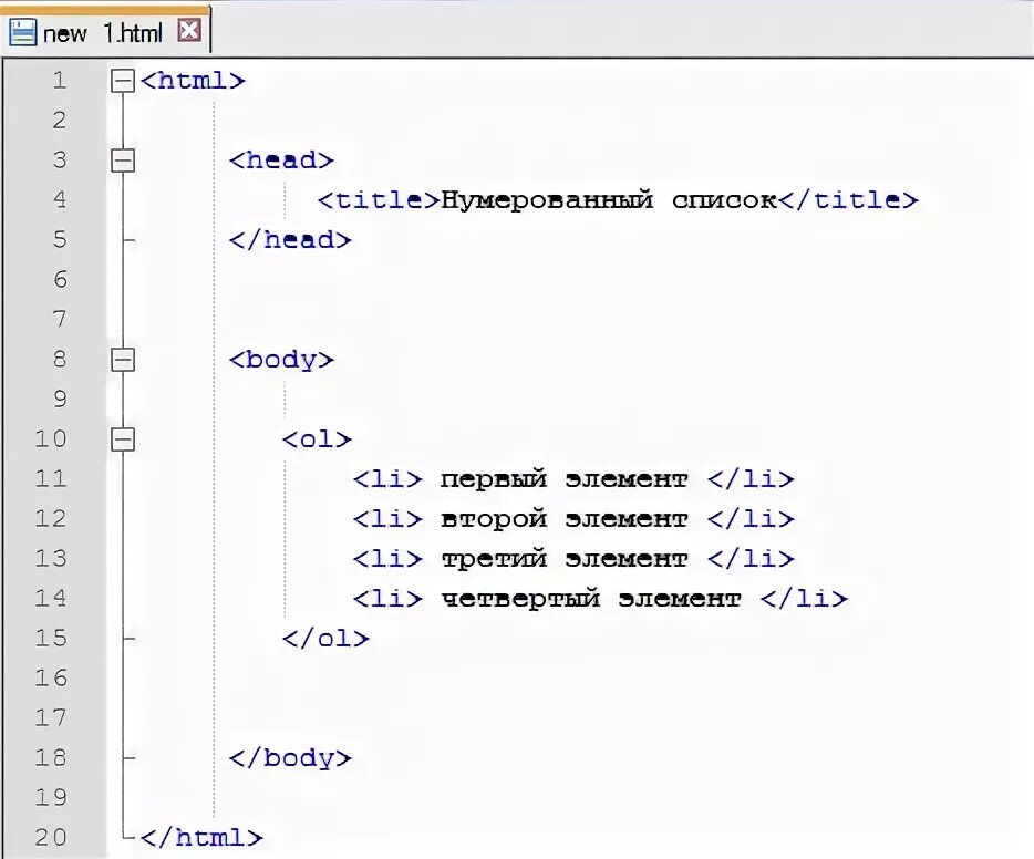 Как сделать список в css