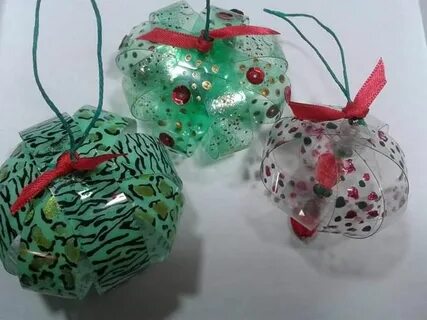 Елочная игрушка своими руками из бутылки