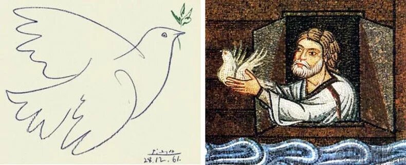 Пабло Пикассо голубь. Пабло Пикассо Ной выпускает голубя. Голубь с оливковой ветвью Пикассо.