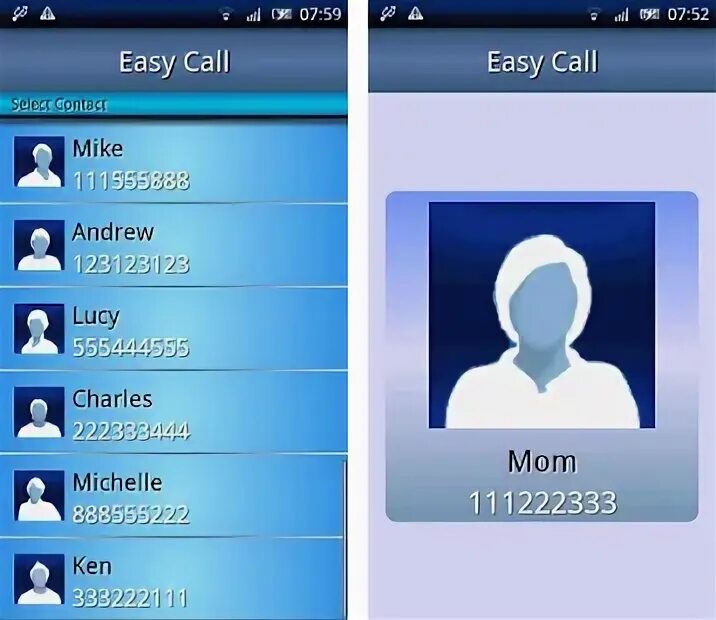 EASYCALL Baby. Easy calls