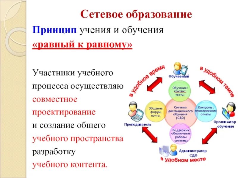 Условия реализации сетевой программы