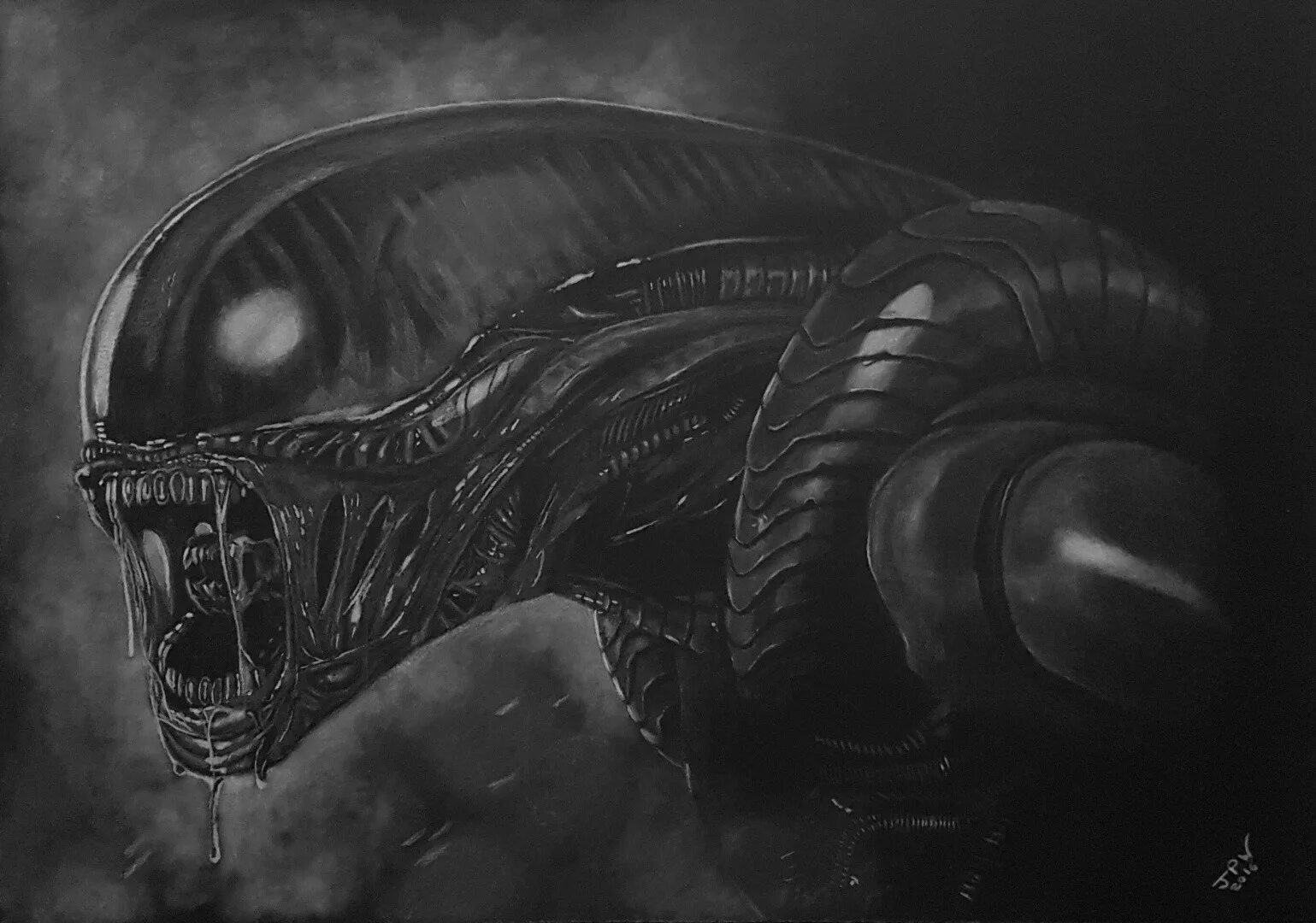 Draw Alien(чужой).