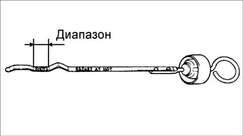 Щуп уровня масла в коробке