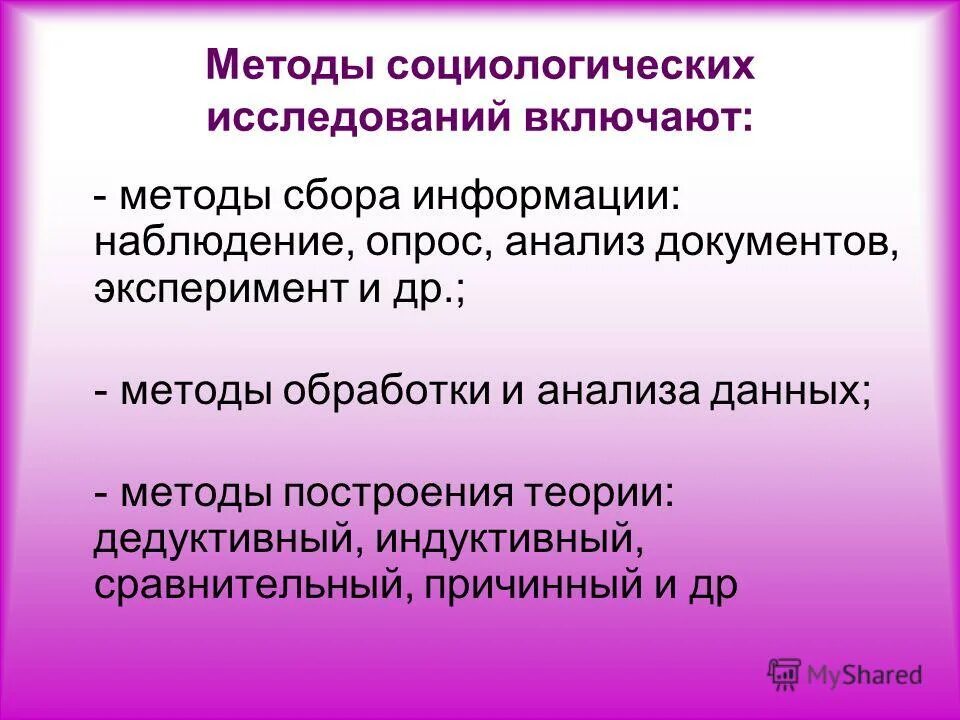 Социологические методы анализа документов