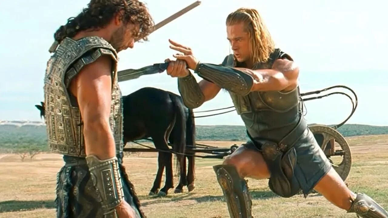 Троя поединки. Троя поединки. Троя фильм 2004 парис. Троя фильм битва ахиллеса. Троя бой ахиллеса с гектором.