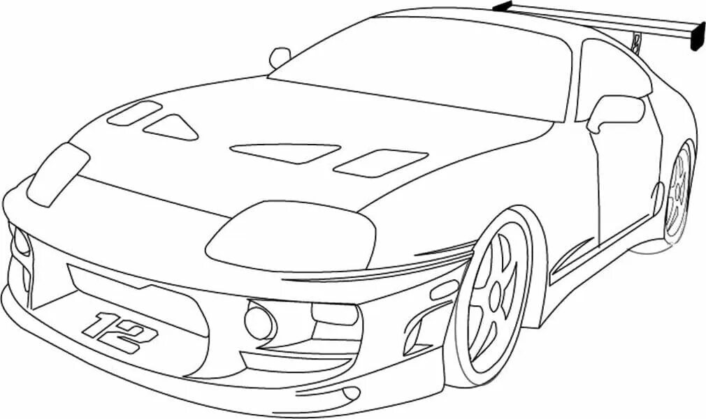 Coloring color tuning. Раскраска Toyota Supra a80. Тойота Супра Форсаж. Toyota Supra a80 карандашом. Раскраска Тойота Супра MK 4.