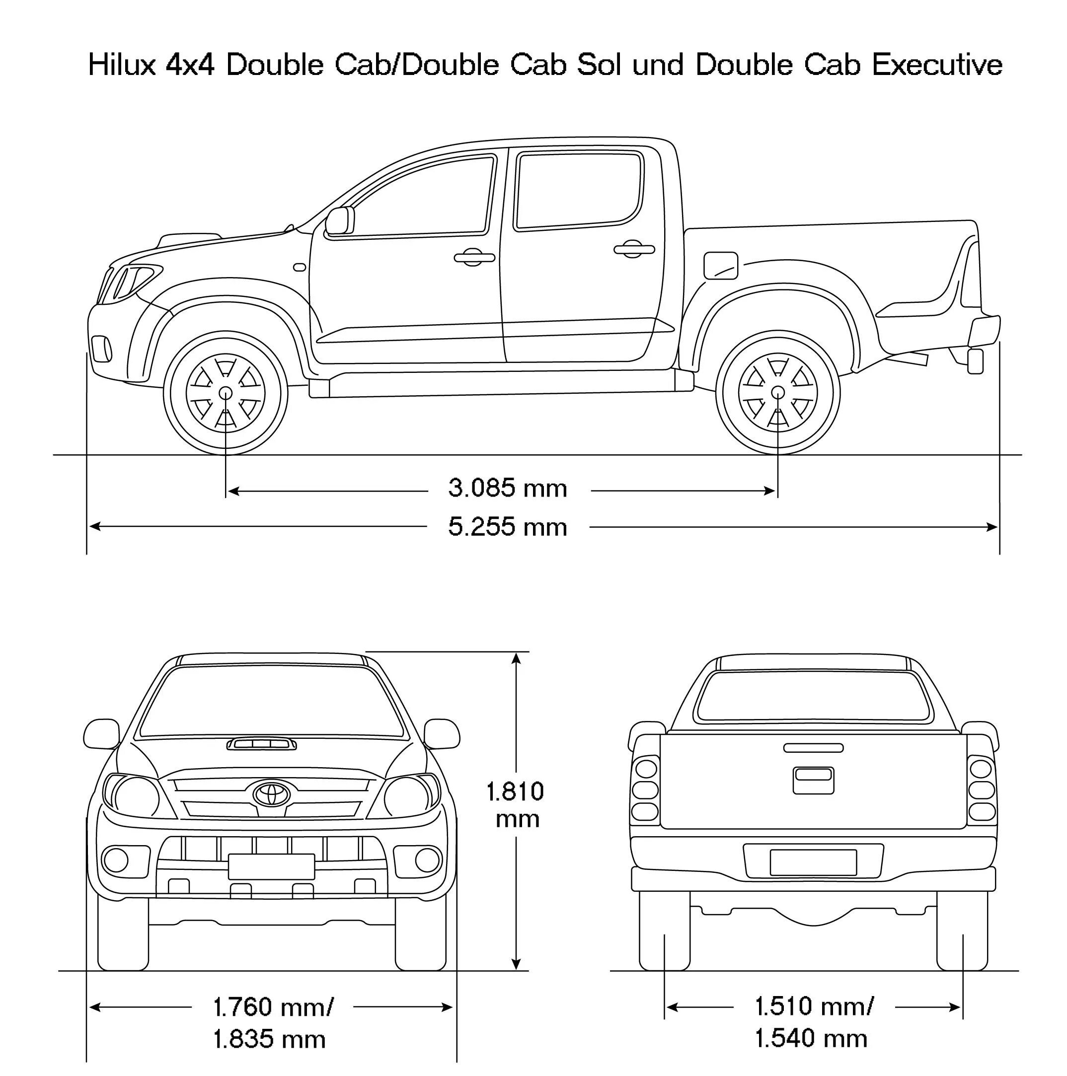 Ширина тундра. Toyota Hilux 2015 чертеж. Toyota Hilux чертеж 2020. Тойота Хайлюкс чертеж. Toyota Hilux габаритный чертеж.