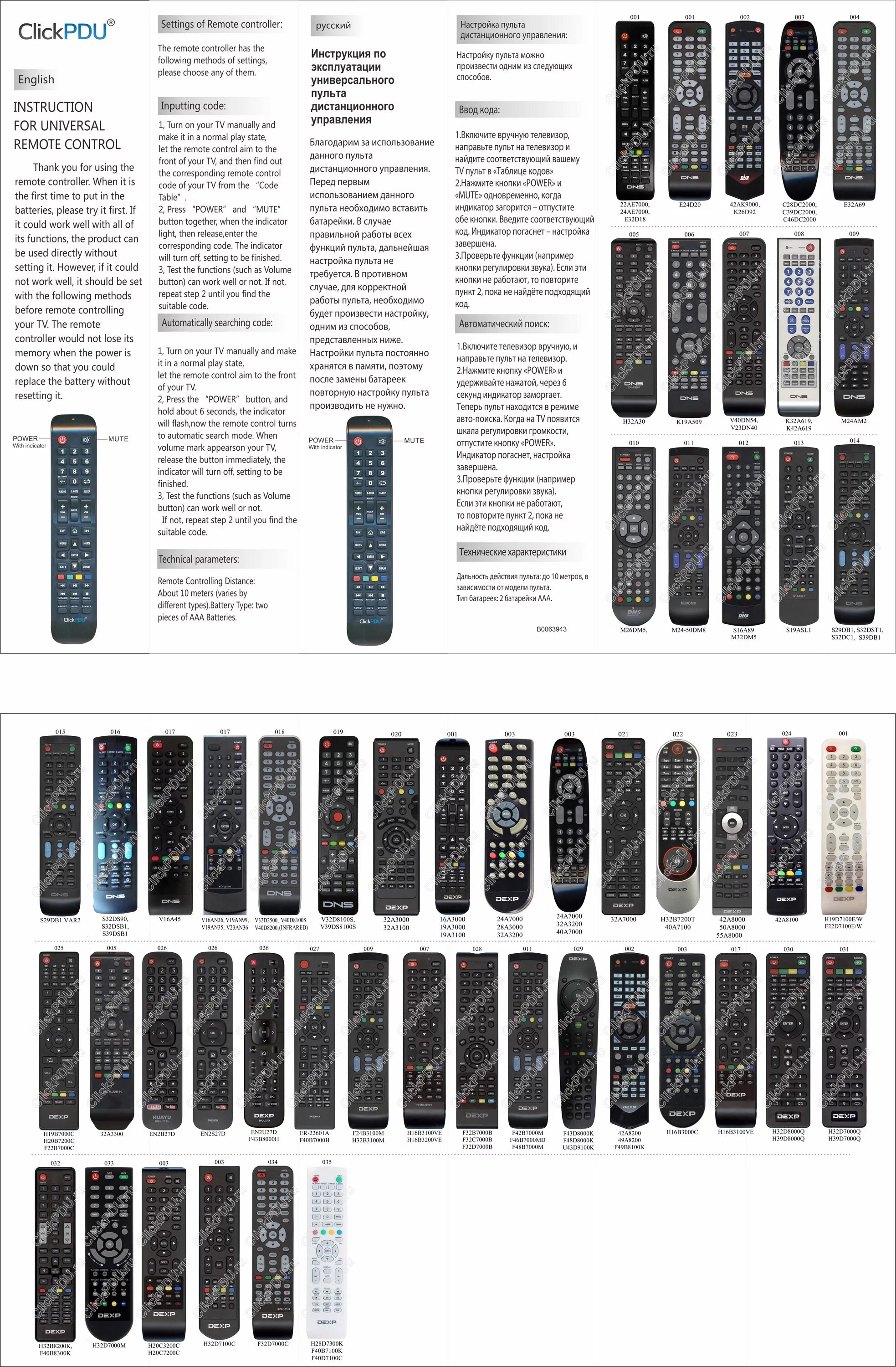 Пульт click pdu. Универсальный пульт rm-l1325. пульт универсальный clickpdu для dexp/dns/dofler rm-l1325. универсальный пульт clickpdu rm-l1325 для dexp/dns/dofler код. пульт clickpdu rm-l1325 для телевизора dexp.