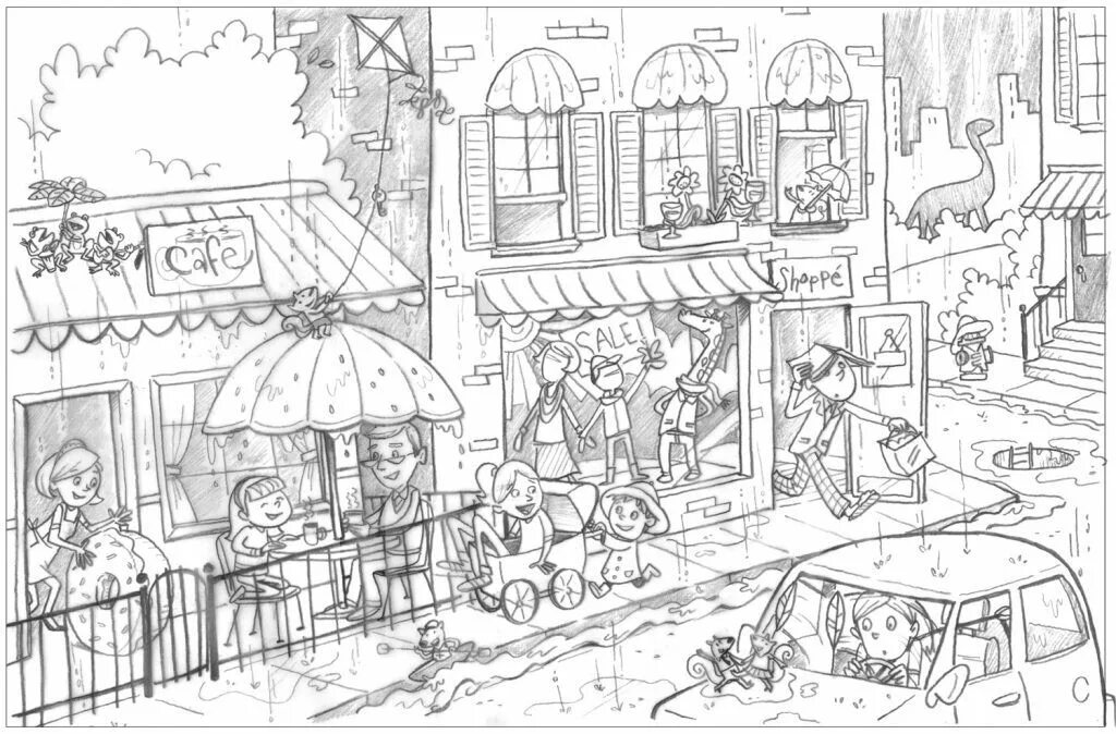 Улица раскраска для детей распечатать Kleurplaten Steden en Dorpen kleurplaat House colouring pages, Coloring pages, C