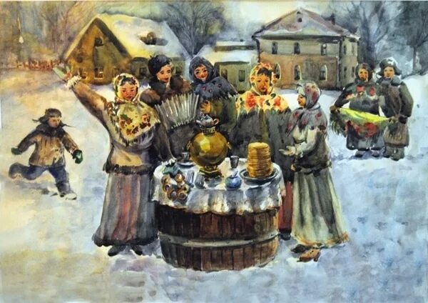 Традиции композиция. Праздник ивана купалы на руси. Праздник ивана купала в живописи. Ольга ларионова масленица. Станковая композиция праздник.