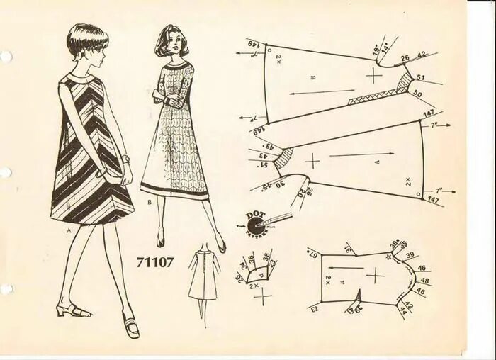 Sewn patterns
