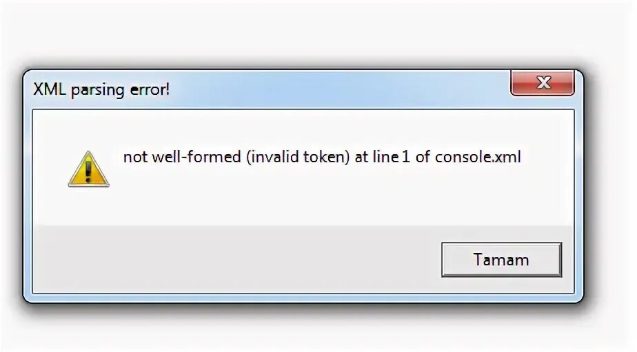 Error invalid